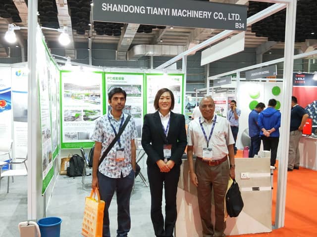 天意机械亮相2018印度孟买国际混凝土展